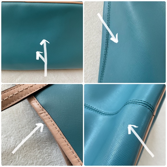 Coach Park Metro Tote Bag Saffiano Leather F24341 Dark Teal - Picture 14 of 16